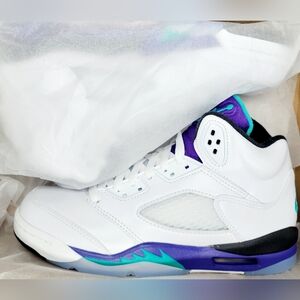 Air Jordan 5 Retro (GS) "Grape" Sz 6-6.5y NIB